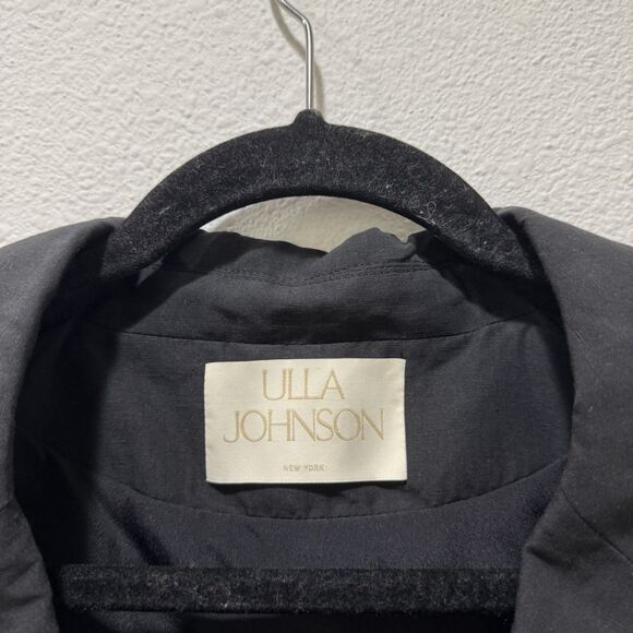 Ulla Johnson Beatriz Cotton Linen Silk Blend Vest Blazer Top Black Sz M - Picture 3 of 9